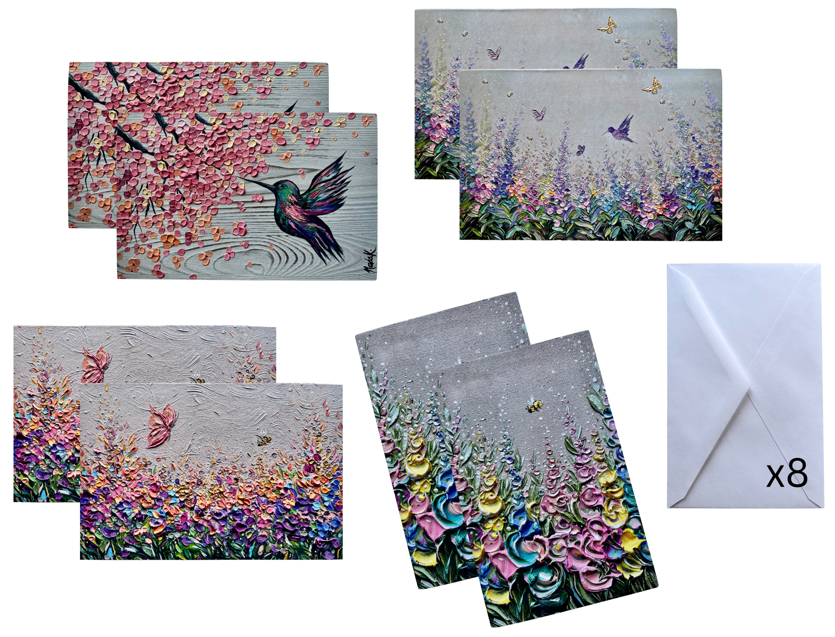 Wildflower Whispers | Set of 8 Greeting Cards