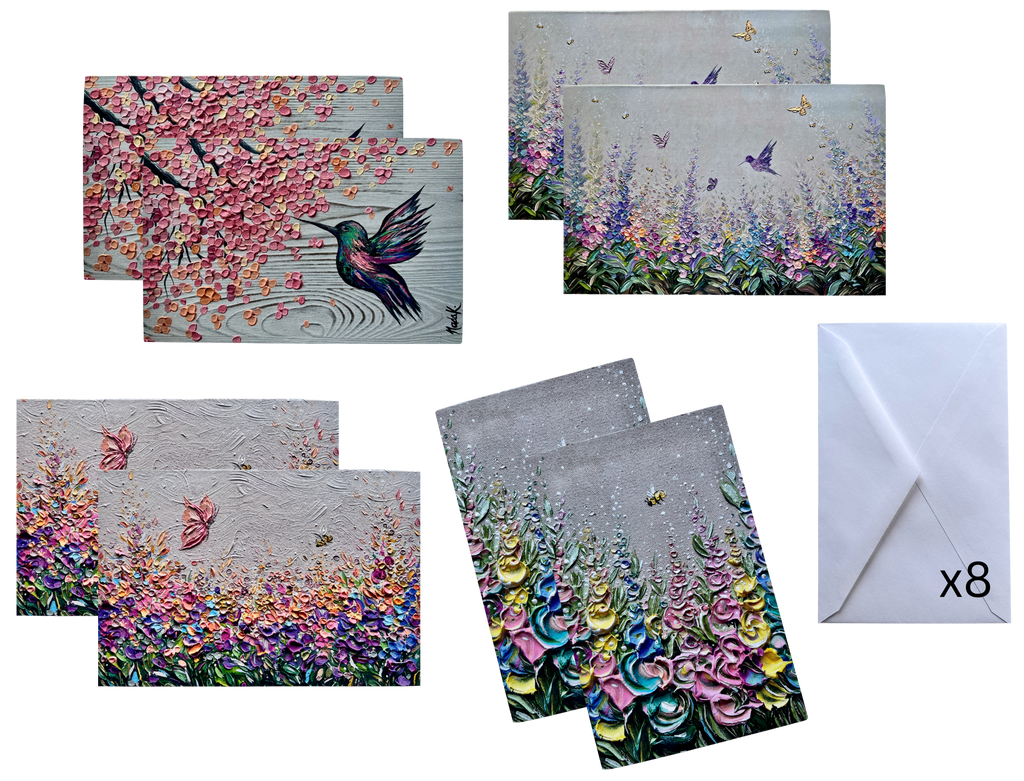 Wildflower Whispers | Set of 8 Greeting Cards