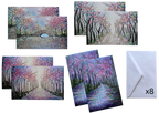 Enchanting Trees | Set of 8 Greeting Cards