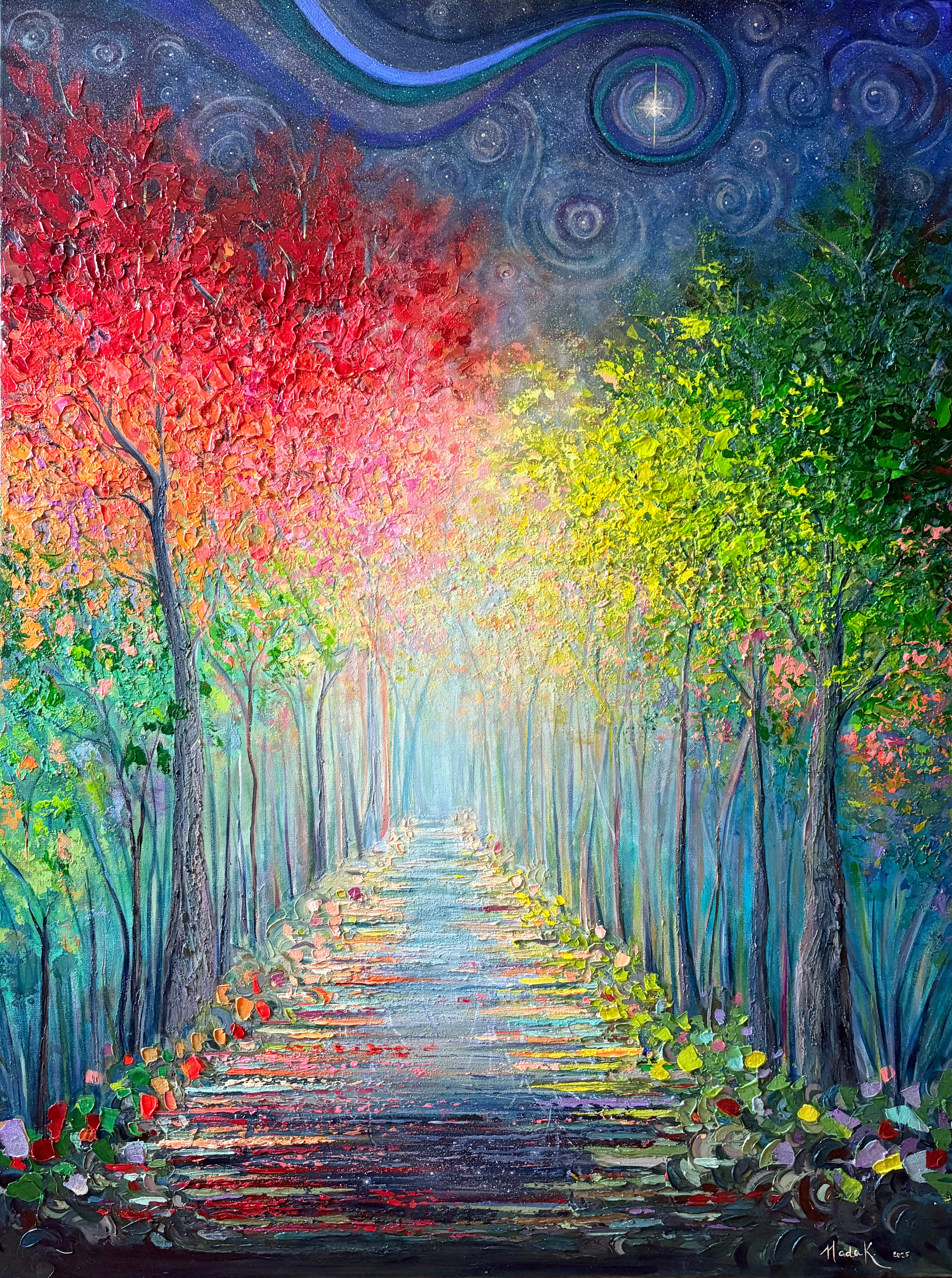 Starry Autumn Night | Original