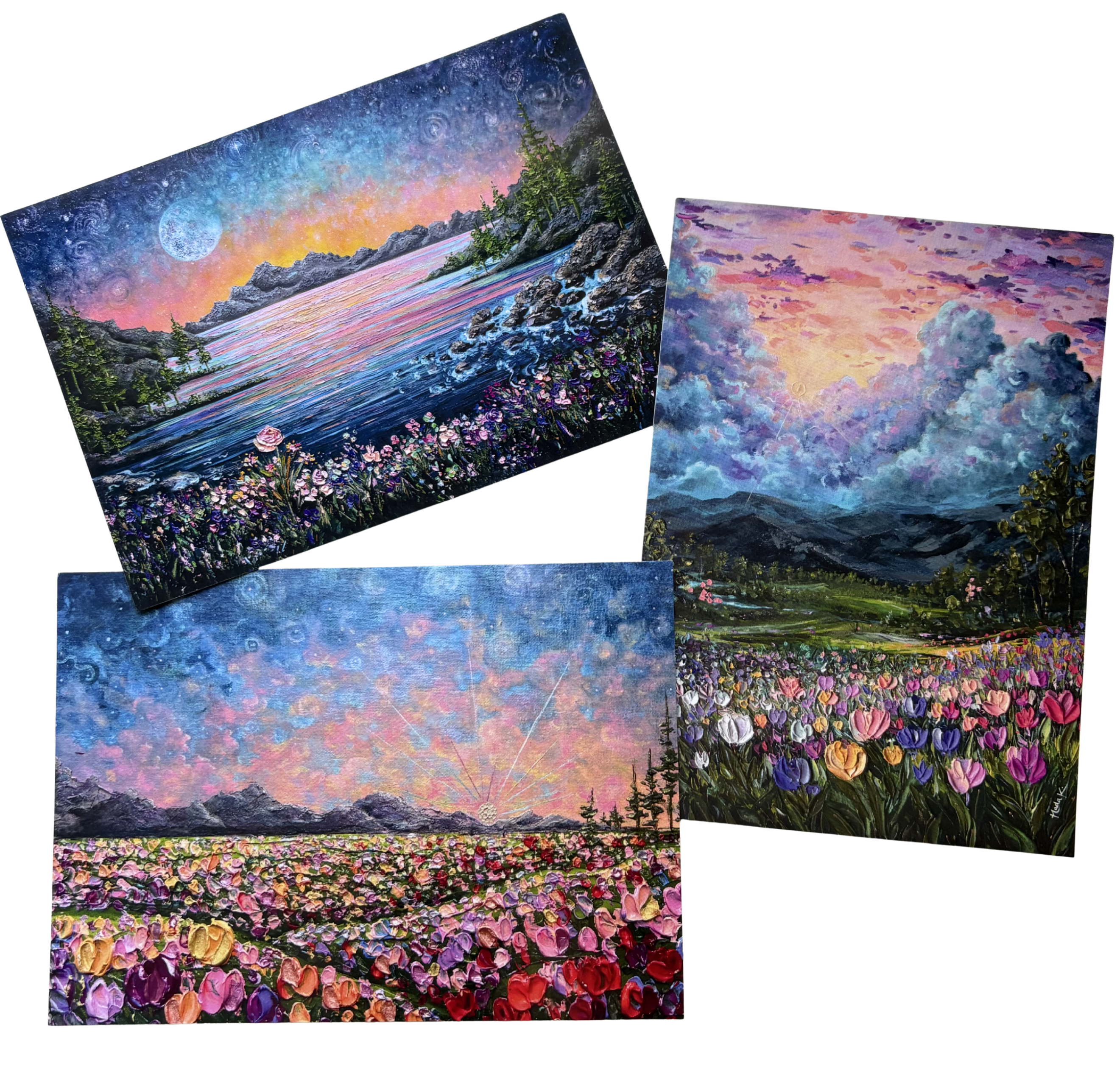 Peachy Sunsets | Set of 3 Prints