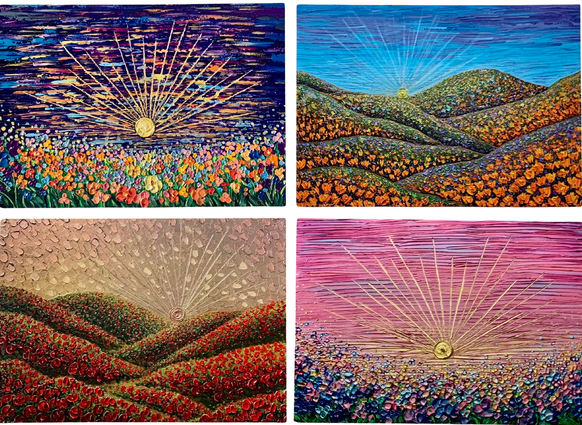 Spectacular Sunrays | Set Of 4 Prints