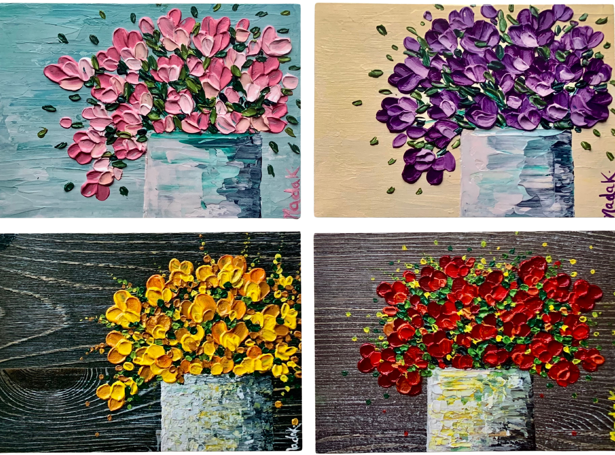 Happy Bouquets | Set Of 4 Prints