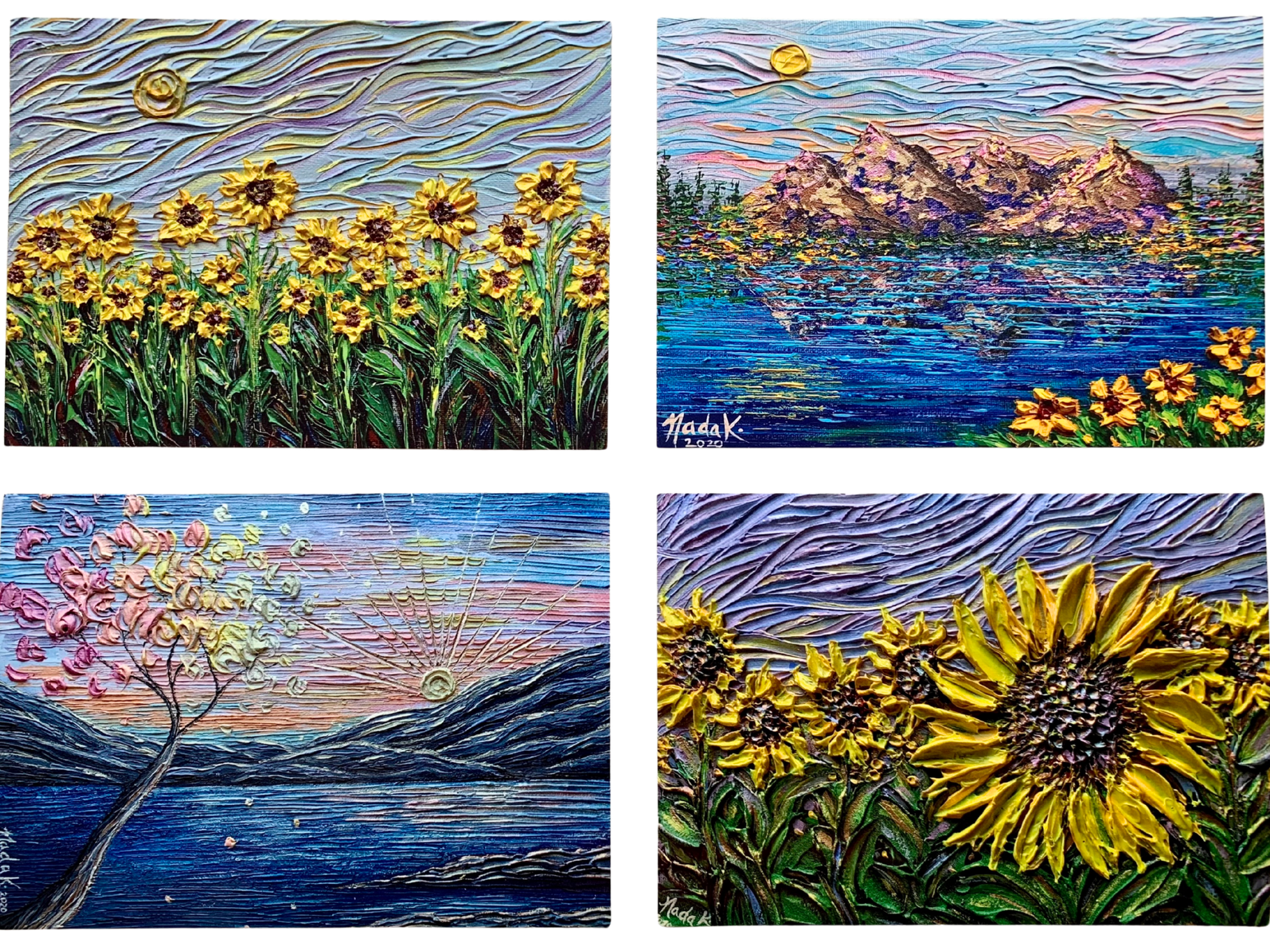 Flowing Peacefully | Set Of 4 Prints