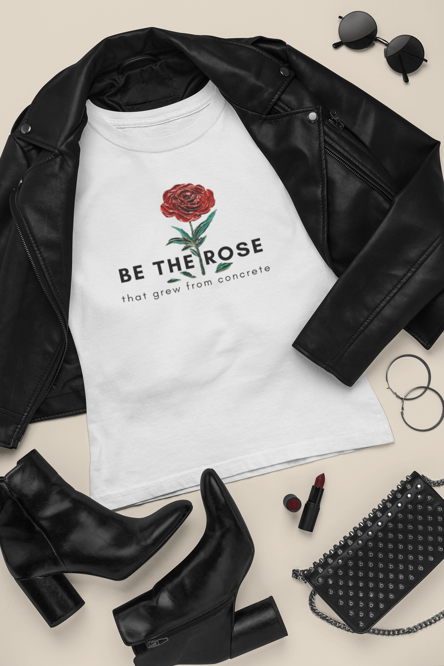 Be The Rose That Grew From Concrete | Jersey Short Sleeve Tee