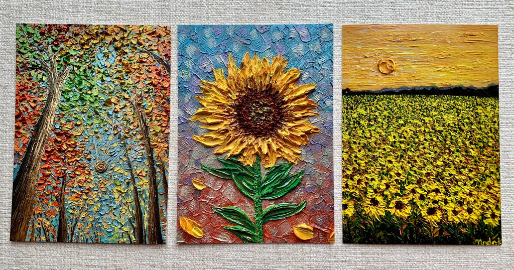 Burst Of Yellow | Set Of 3 Prints