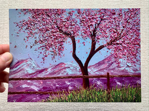 "Under The Cherry Blossom Tree Print"