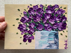 "Purple Bouquet Print"