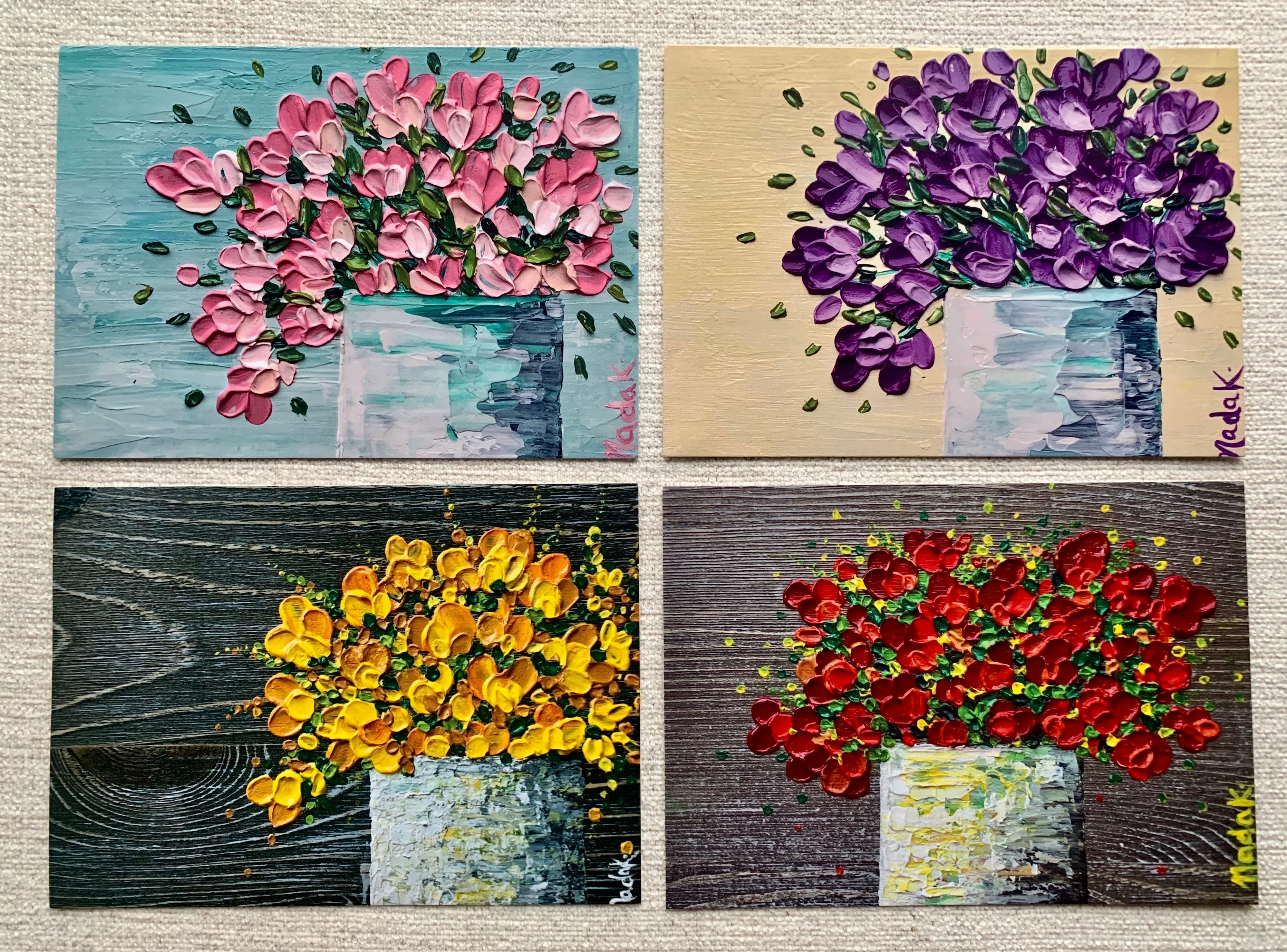 Happy Bouquets | Set Of 4 Prints