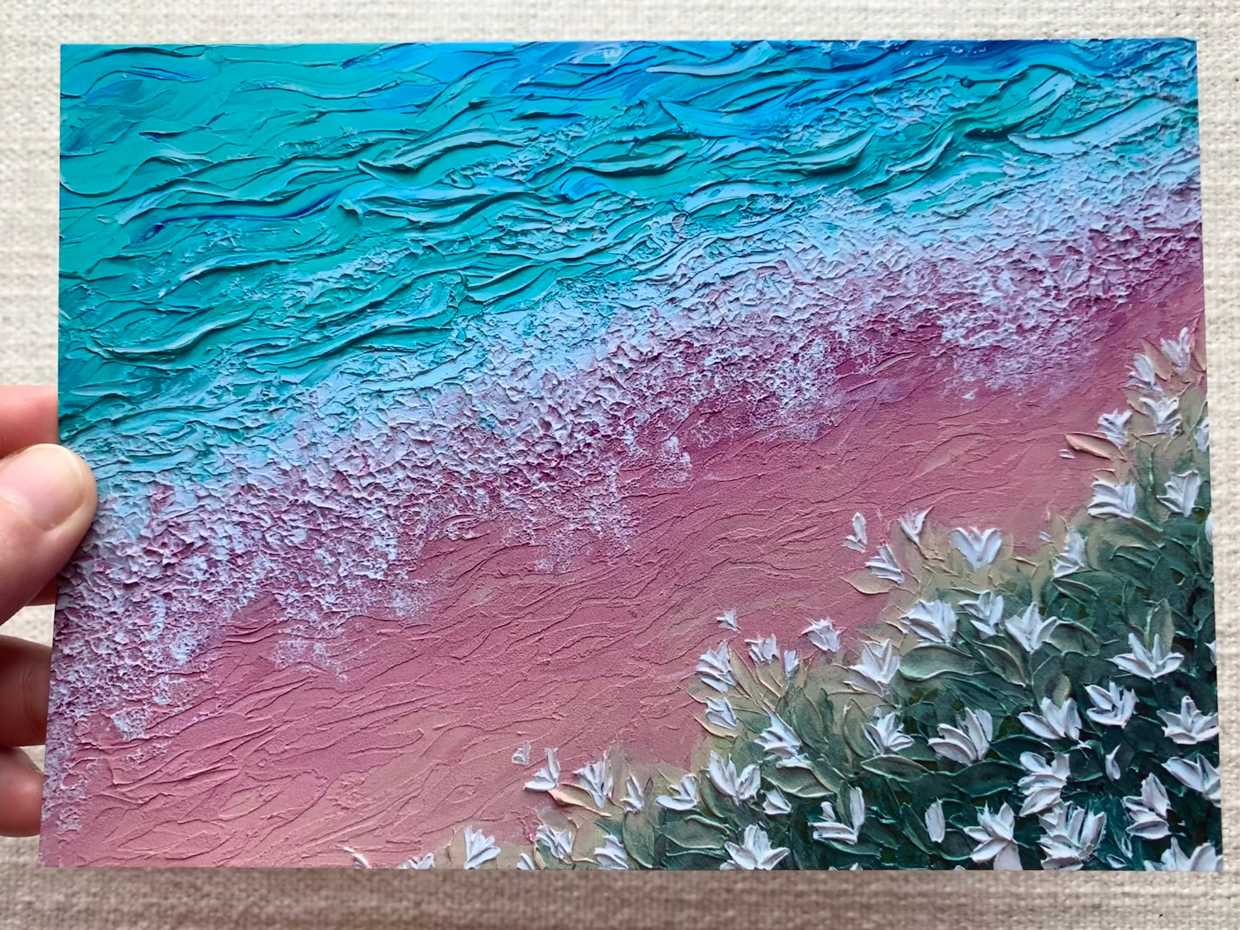 "Pink Sand Haven Print"