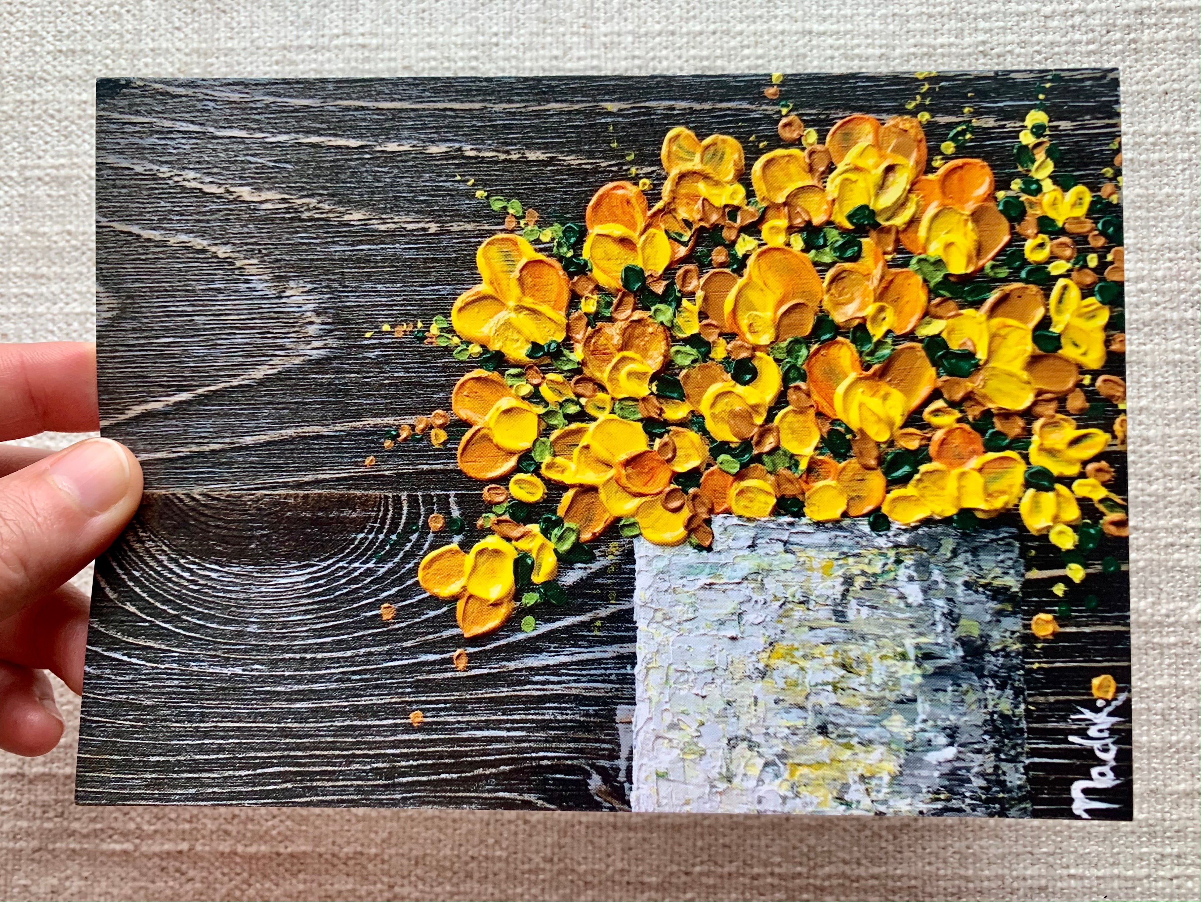 "Yellow Bouquet Print"