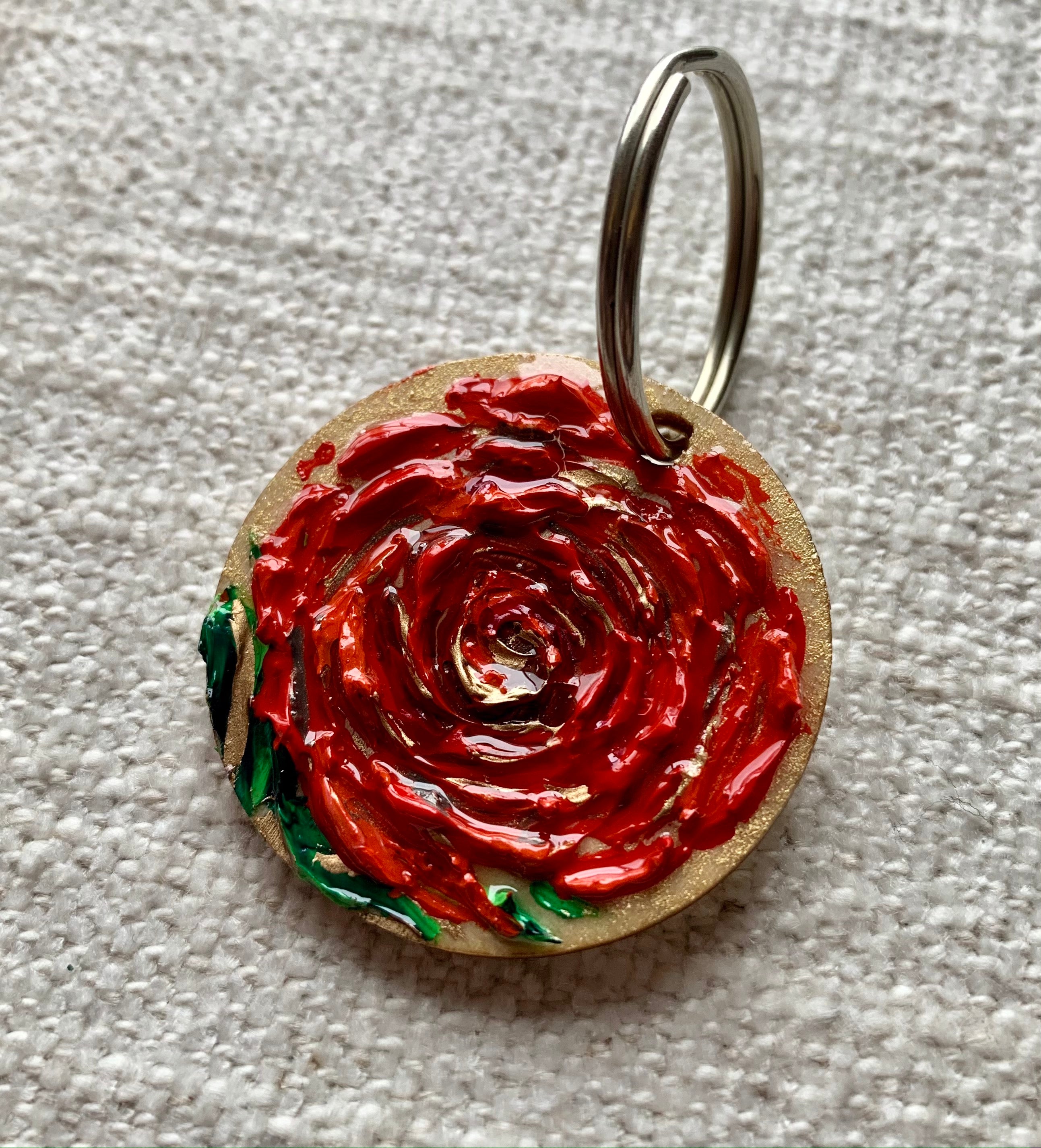 Big Red Rose | Keychain