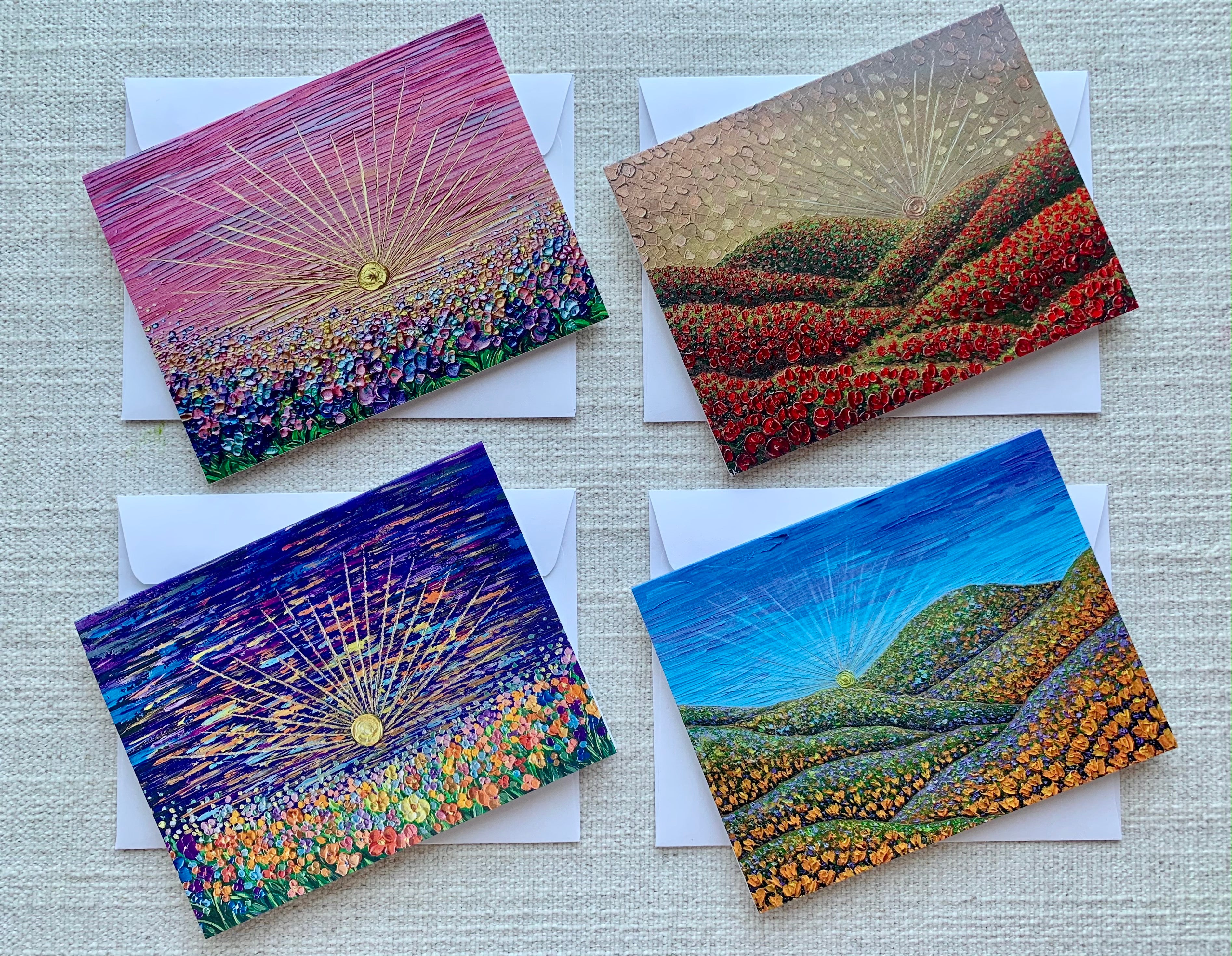 Sunray Collection | Set of 4 Greeting Cards