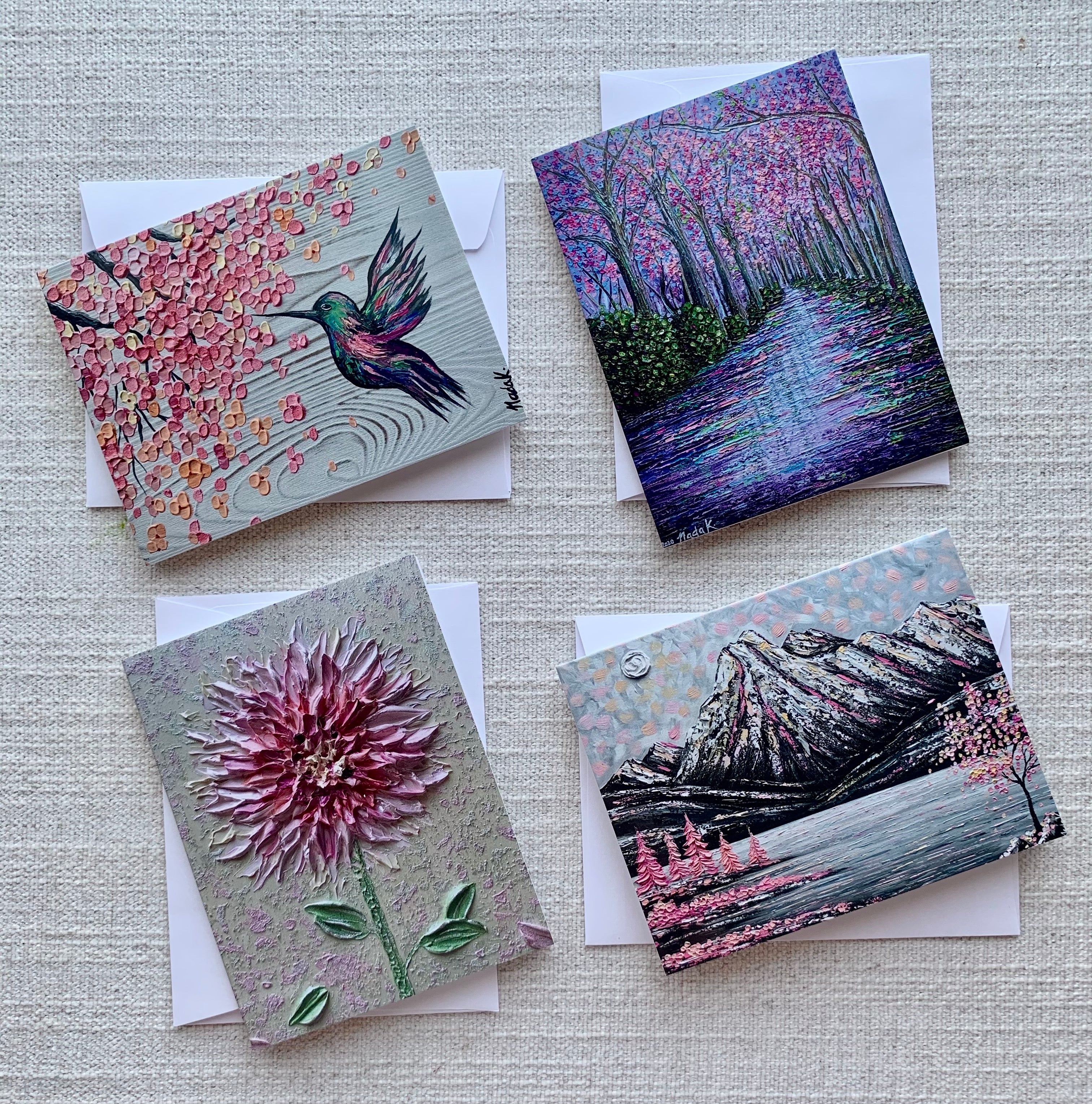 Blossom Collection | Set of 4 Greeting Cards