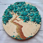 "Teal Mermaid Bonsai"