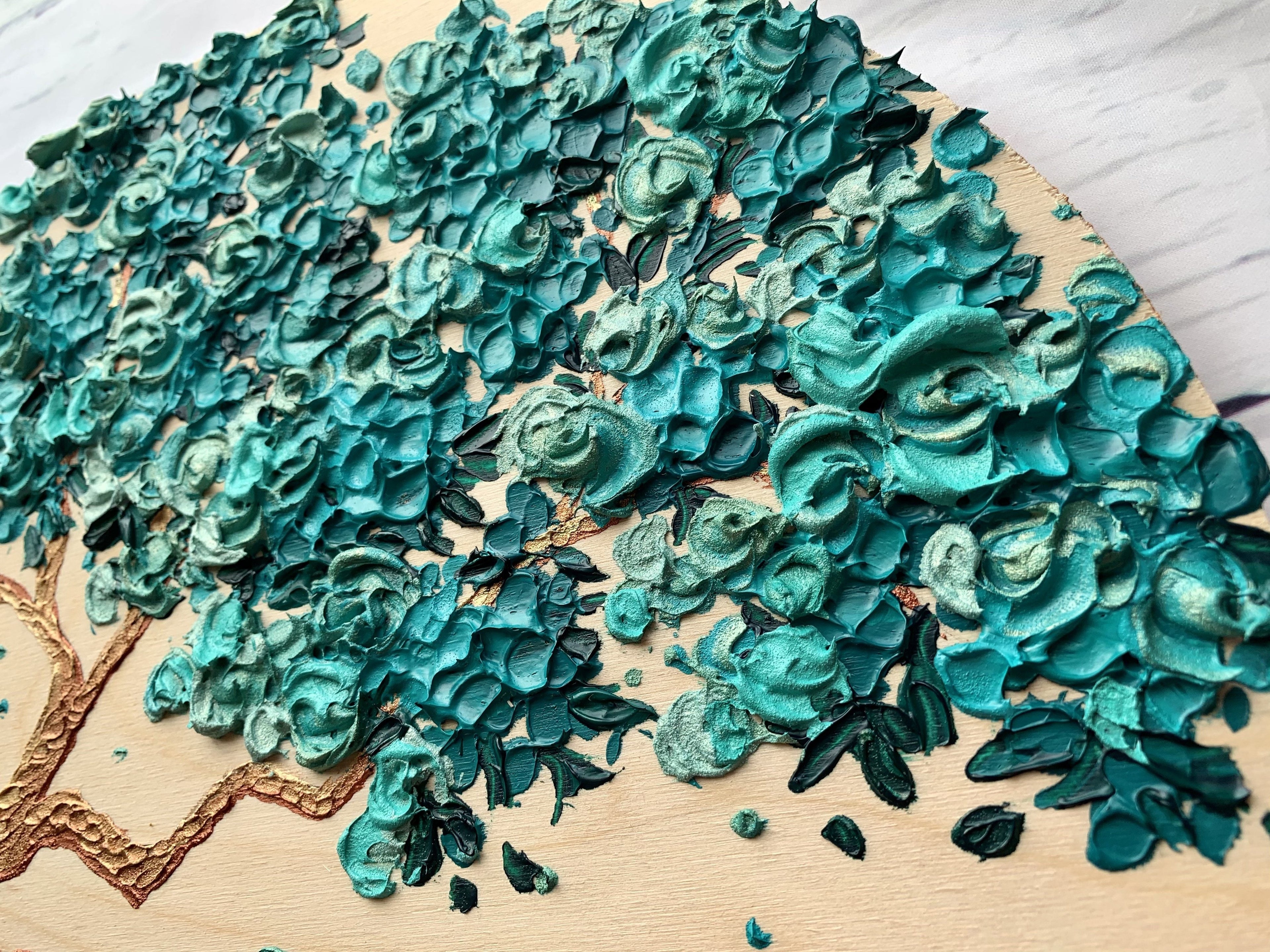 "Teal Mermaid Bonsai"