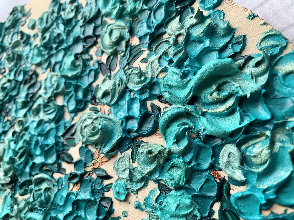 "Teal Mermaid Bonsai"