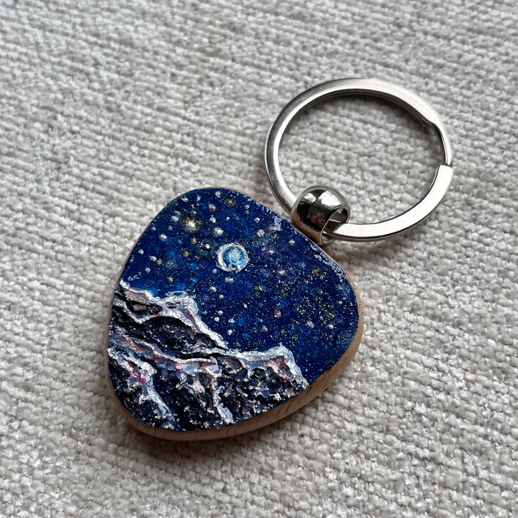 Moonlight Mountains | Keychain
