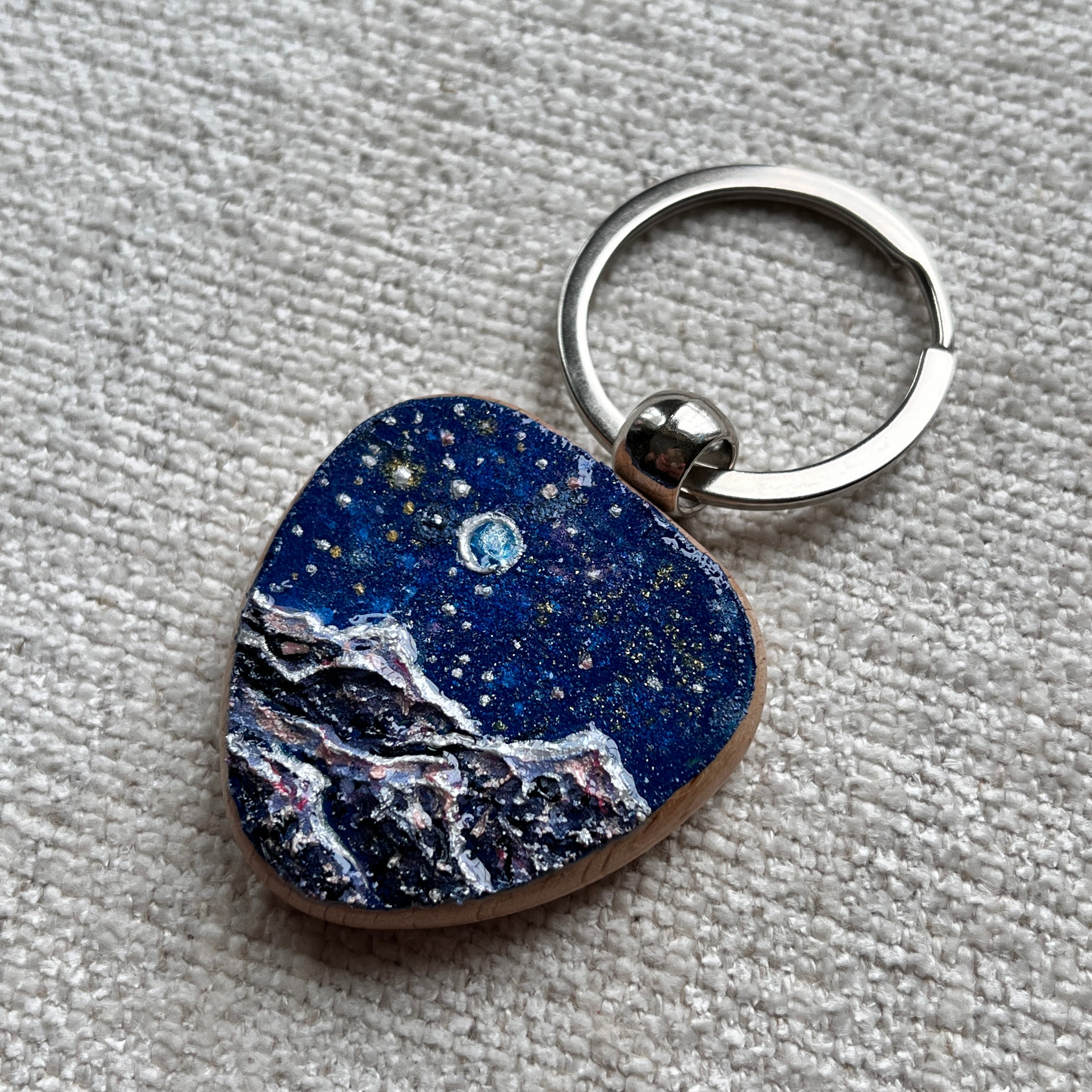 Moonlight Mountains | Keychain